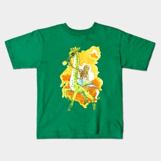 Katie's Flying Giraffe Kids T-Shirt